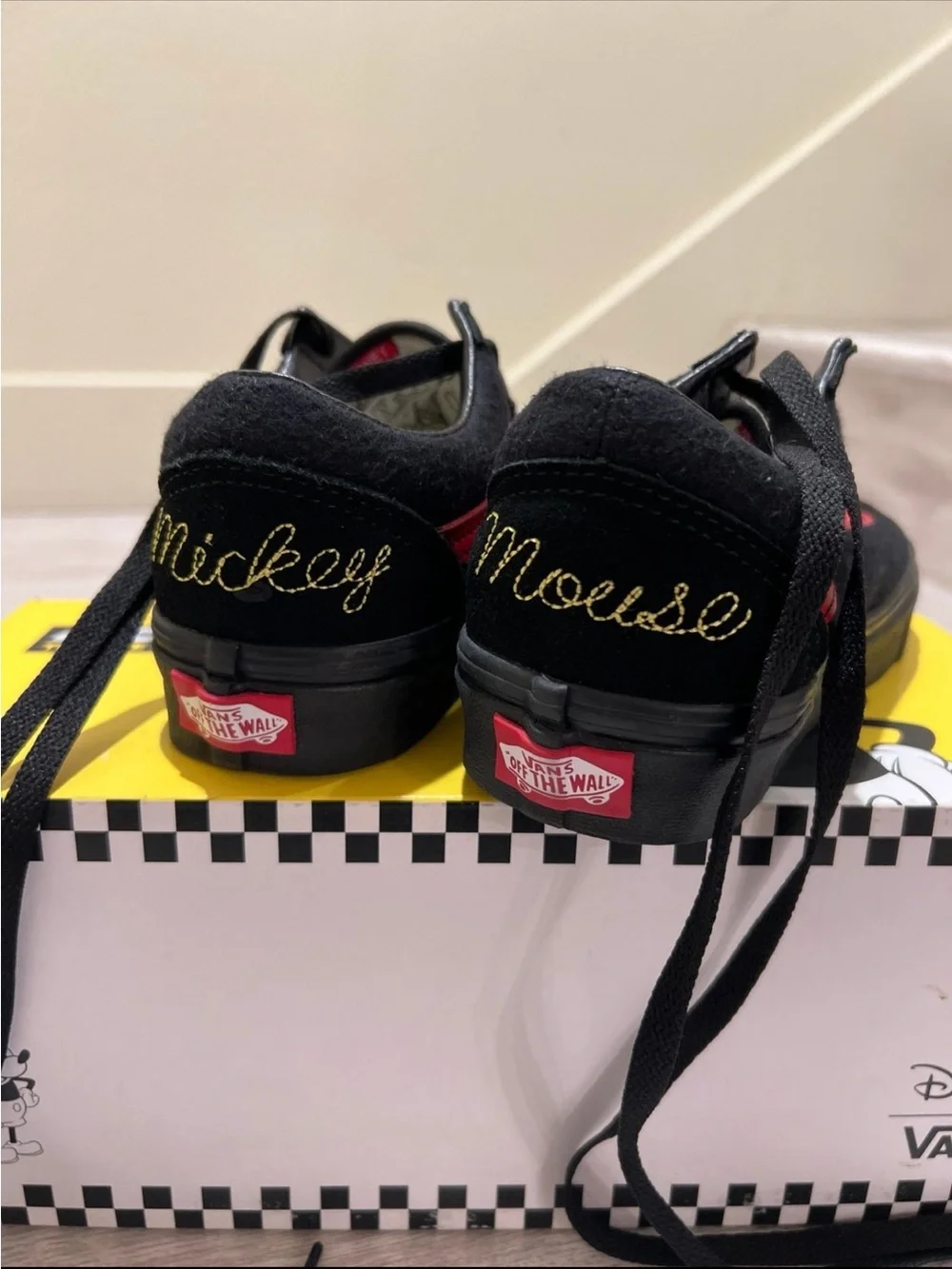 Vans x Disney Black & Red Mickey Mouse Old Skool Sneakers